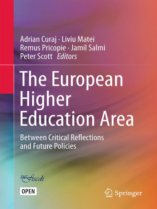 Title details for The European Higher Education Area by Adrian Curaj - Available